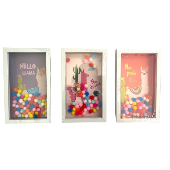 Other - Set Of 3 Wall Decor Llama‎ Frames